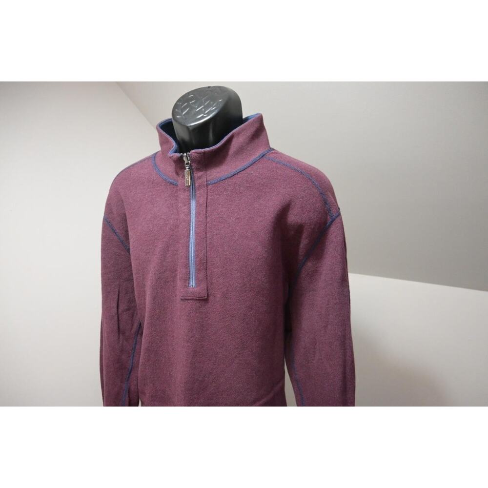 Tommy Bahama Reversible 1/4 Zip Pull Over Sweater‎ Long Sleeve Mens Sz 2XL